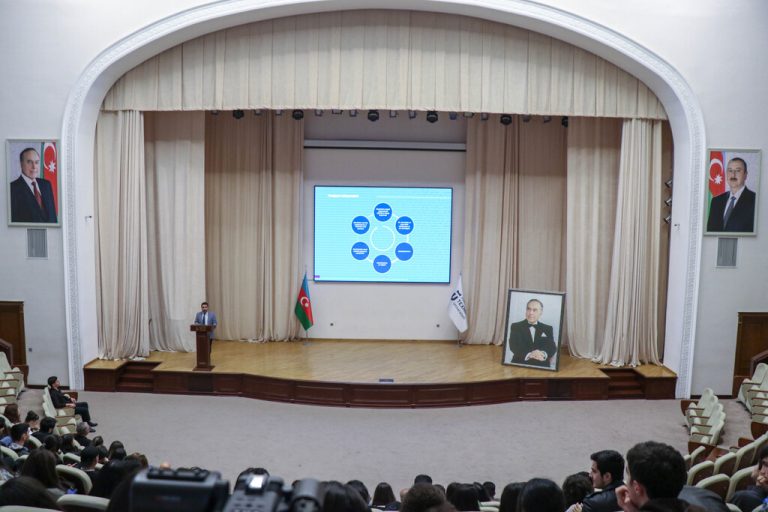 Employees of Azerbaijan Food Safety Institute met with students at AzTU