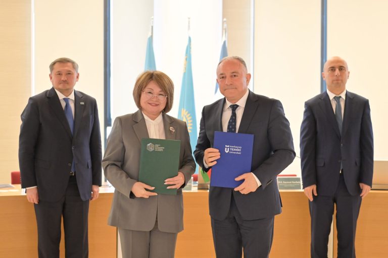 A memorandum was signed between AzTU and 3 universities of Kazakhstan