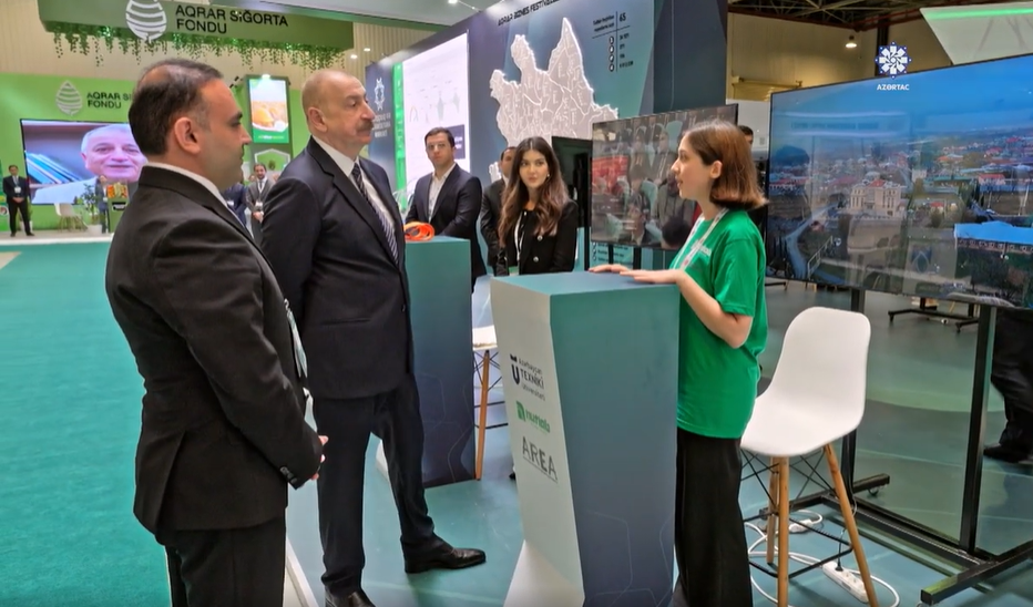 President Ilham Aliyev Visits AzTU Stand at International Exhibition