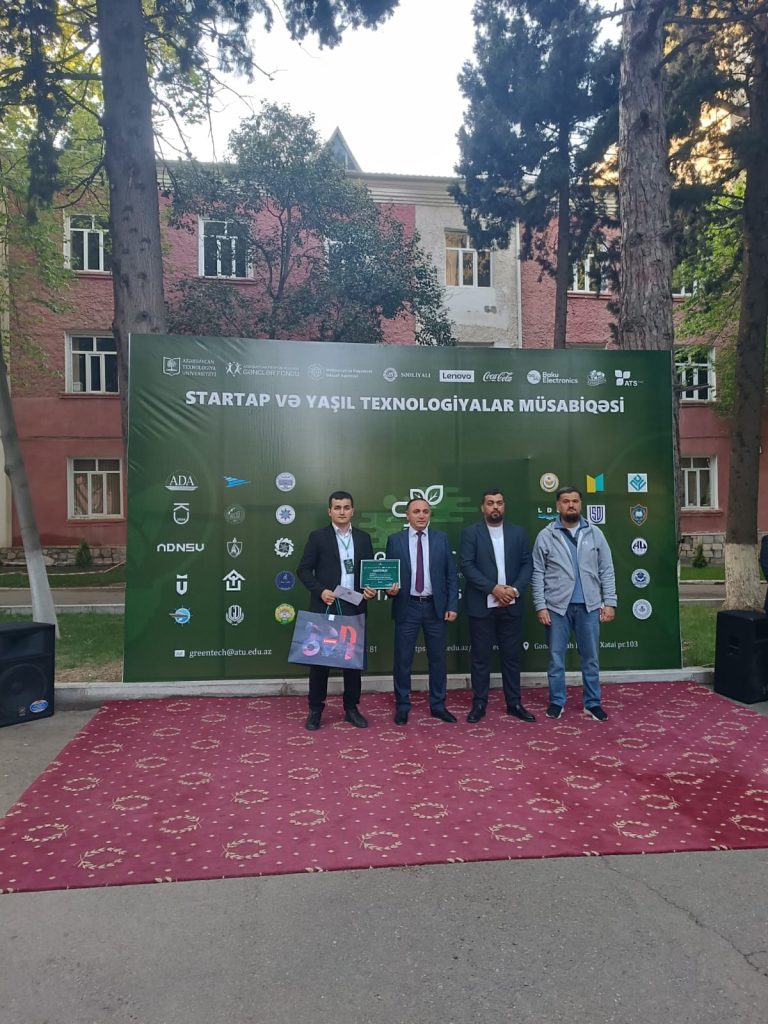 Students of AzTU won 2nd place in the “GreenTech II” startup and green technologies competition.