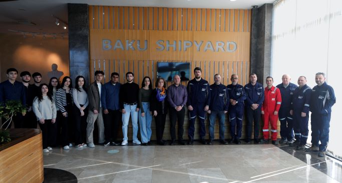 Students of AzTU undergo industrial training at Baku Shipbuilding Plant
