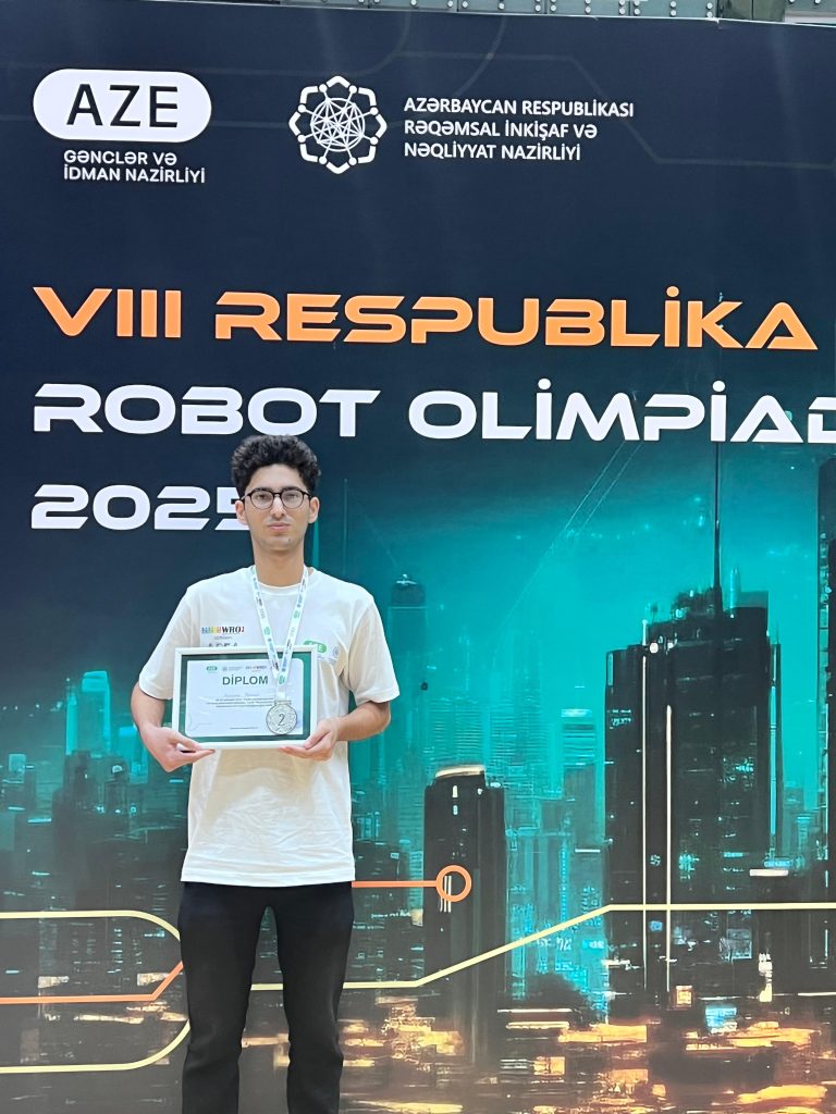 AzTU Student Wins 2nd Place at the 8th National Robotics Olympiad
