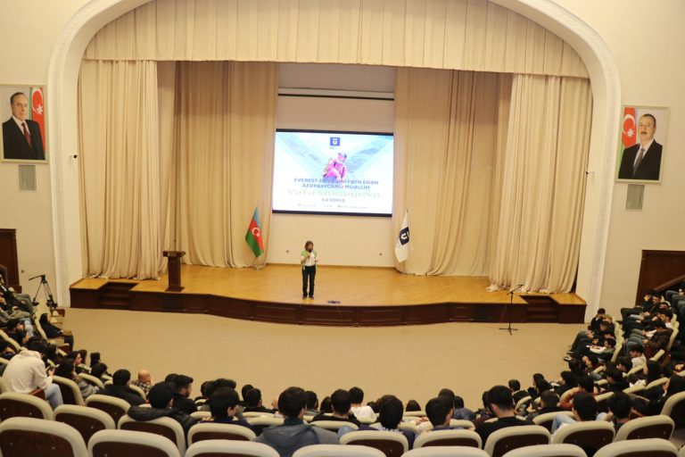 AZTU Hosts Meeting with the First Azerbaijani Woman to Conquer Mount Everest