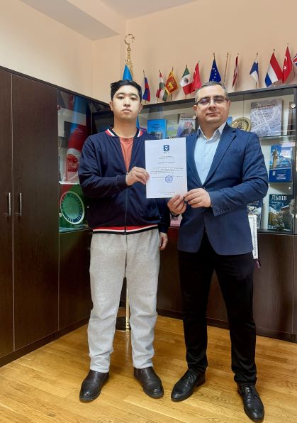 Kazakh Student Completes Studies at AzTU within Exchange Program