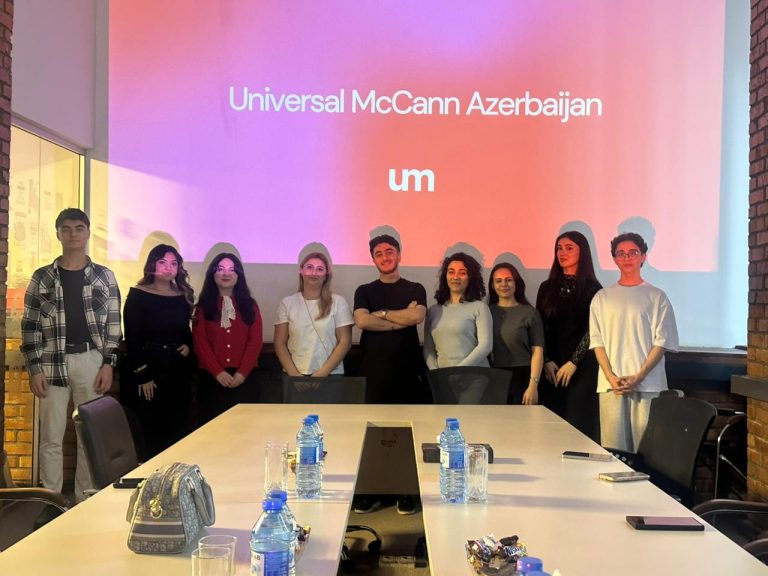 AzTU Students Hold a Seminar on Digital Marketing at Universal McCann Company