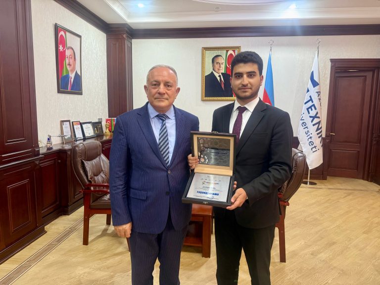 AzTU student awarded for effective activity at autism festival