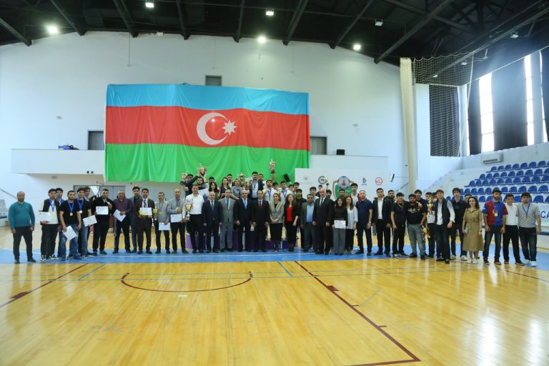 The closing ceremony of the XII Spartakiad dedicated to the 102nd anniversary of the Great Leader was held at AzTU