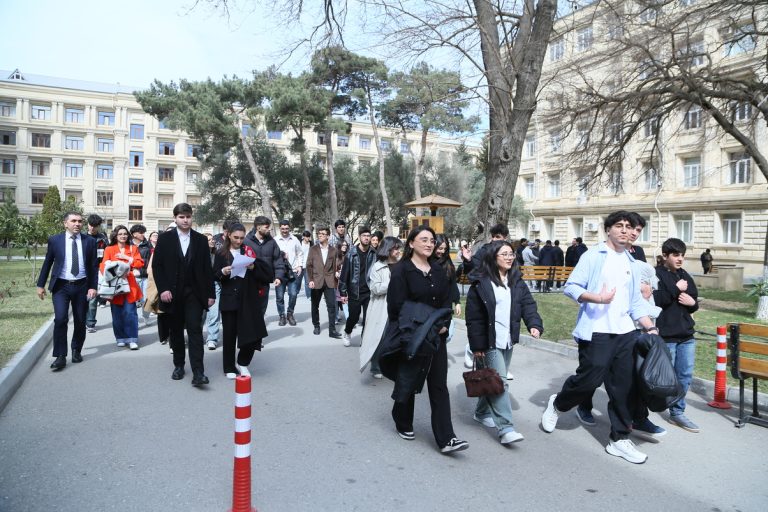 An info tour to AzTU was organized for prospective students