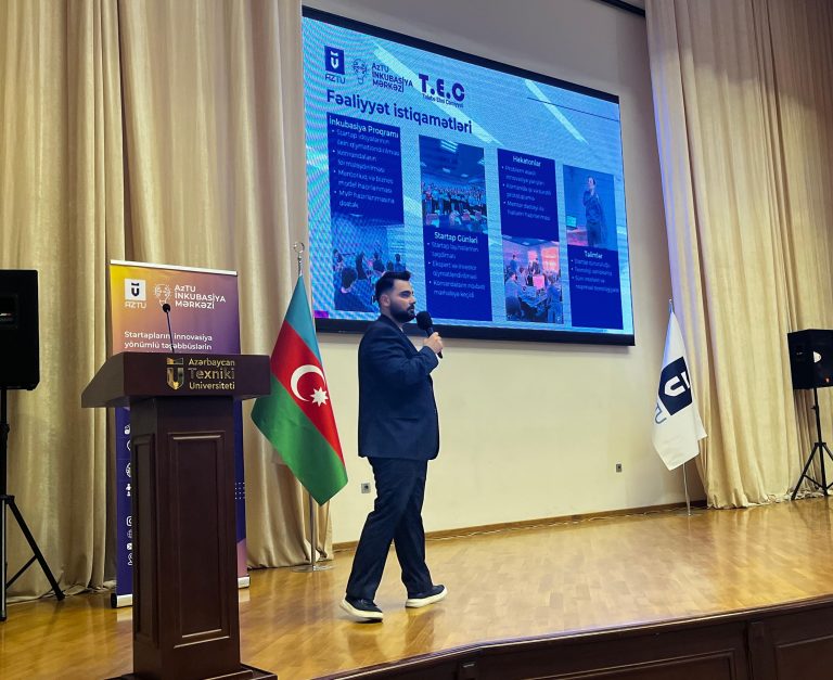 Information Session on the Incubation Center Held for AzTU Students