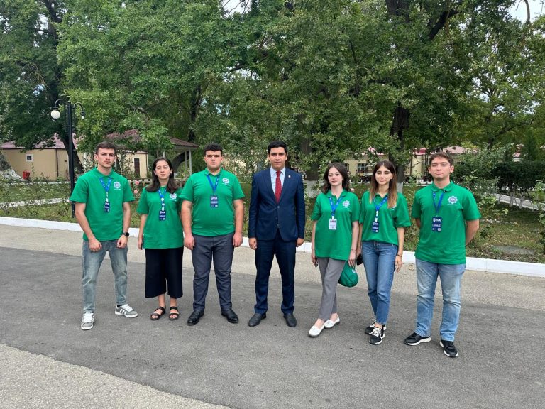 AzTU students participated in a tree planting campaign